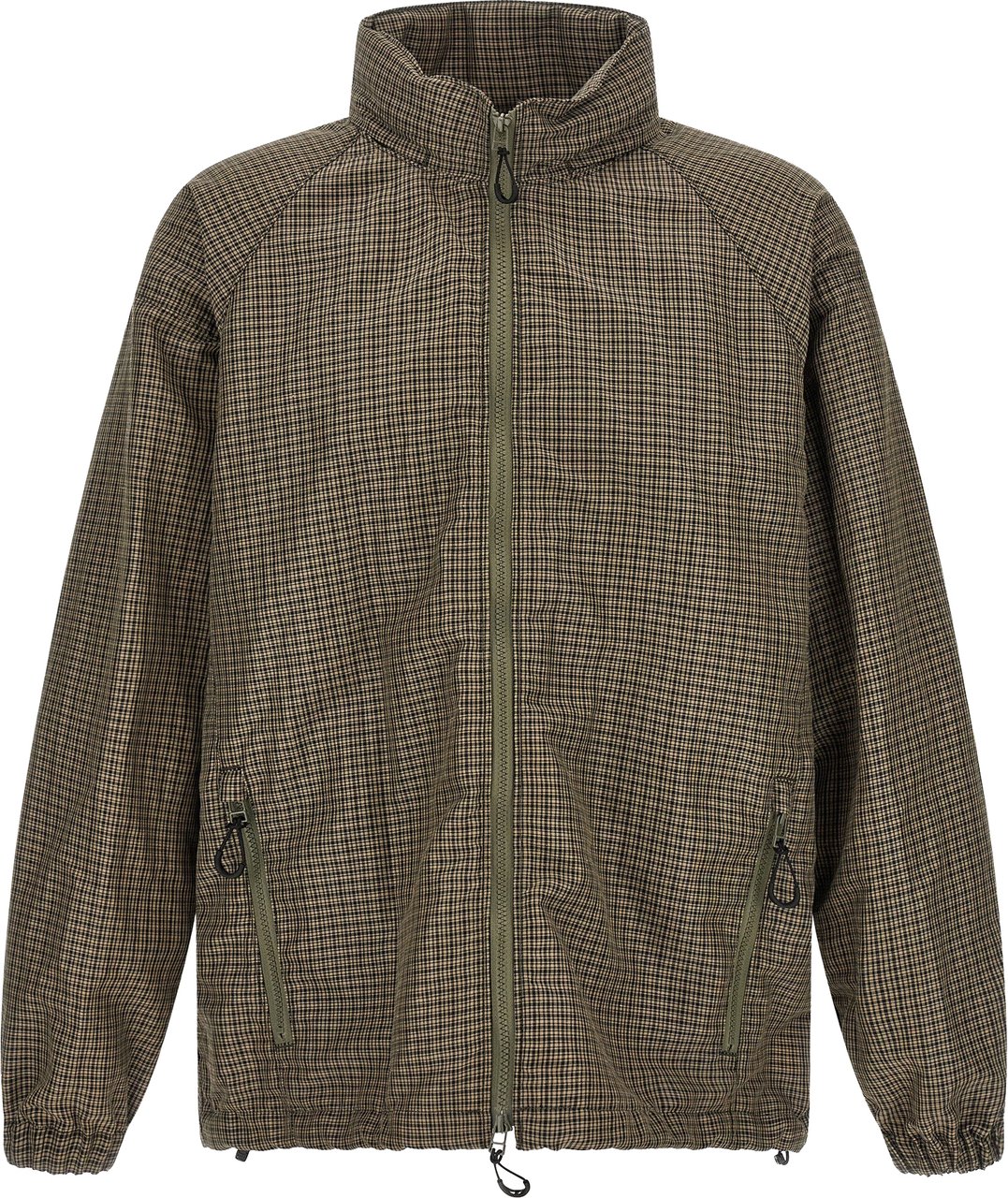 Comme Des Garçons Bicolor Linen Shell Jacket Groen