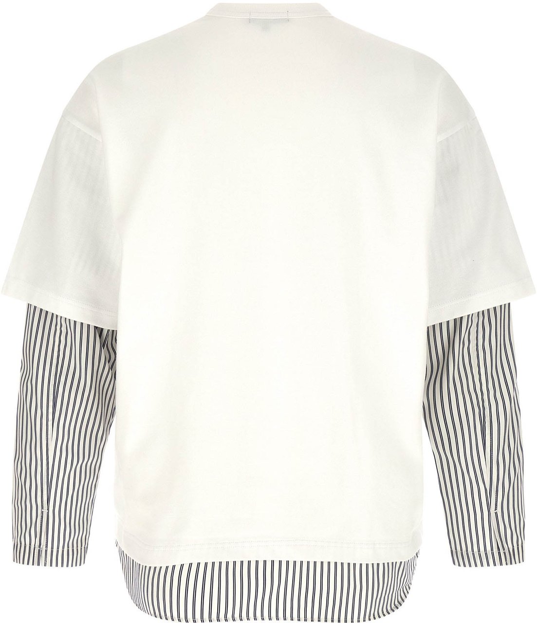 Comme des Garçons White Layered Long-Sleeved T-Shirt Wit
