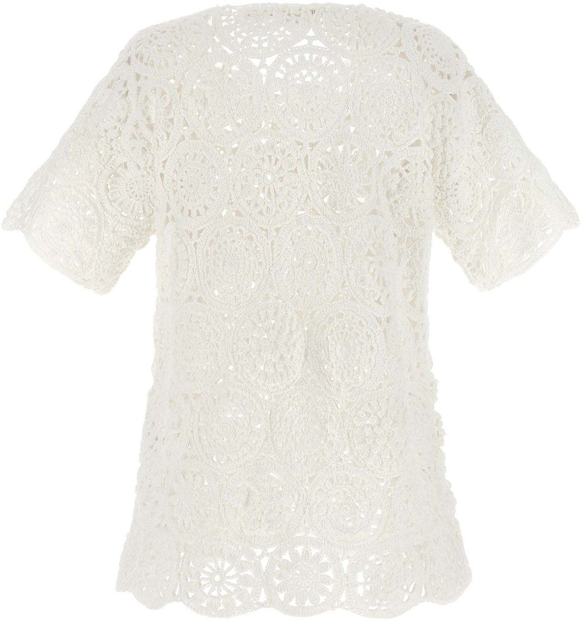 Comme Des Garçons White Cotton T-Shirt Wit