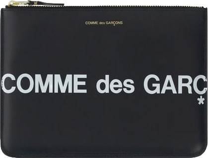 Comme Des Garçons Black Calf Leather Bos Taurus Wallet Zwart