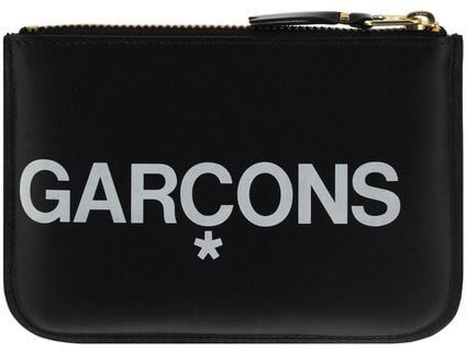 Comme Des Garçons Black Calf Leather Bos Taurus Wallet Zwart