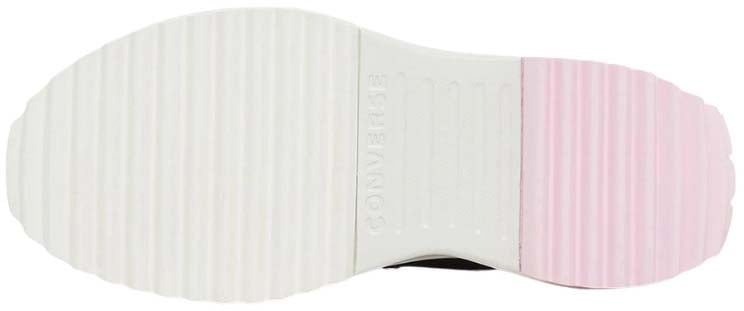 Comme des Garçons Converse Run Star Hike Platform Embroidered Hearts Zwart