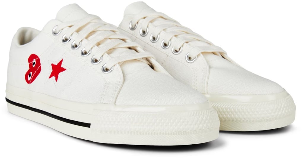Comme des Garçons Comme Des Garçons Play X Converse One Star Ox Sneakers Wit