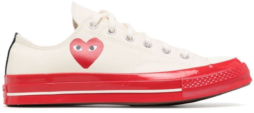 Comme des Garçons Comme Des Garçons Play X Converse Chuck 70 Sneakers Wit