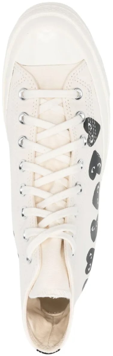 Comme des Garçons Comme Des Garçons Play X Converse Chuck 70 Hi Sneakers Wit