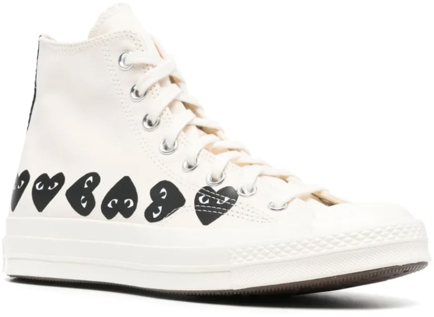 Comme des Garçons Comme Des Garçons Play X Converse Chuck 70 Hi Sneakers Wit