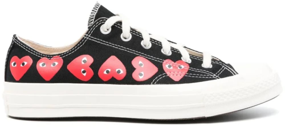 Comme des Garçons Comme Des Garçons Play X Converse Chuck 70 Ox Sneakers Zwart