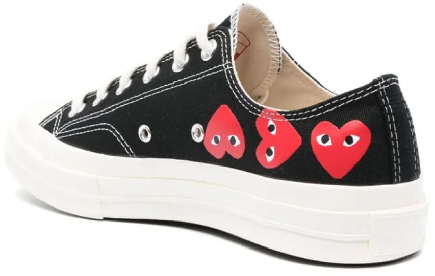 Comme des Garçons Comme Des Garçons Play X Converse Chuck 70 Ox Sneakers Zwart