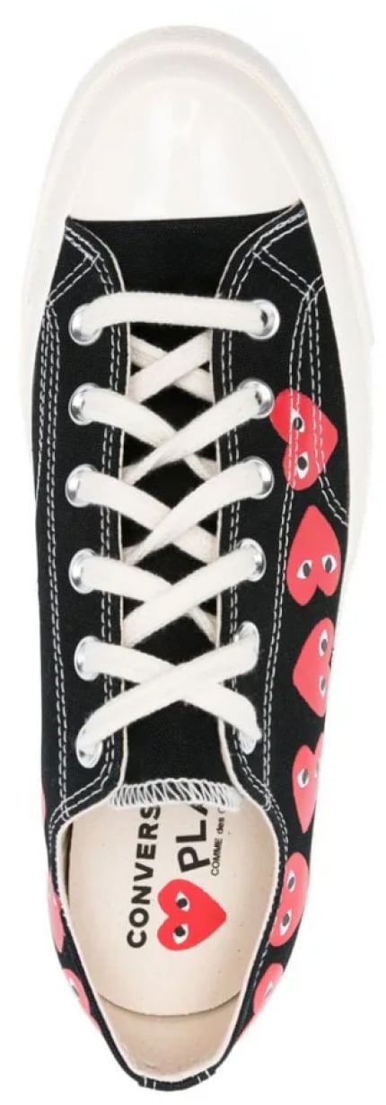 Comme des Garçons Comme Des Garçons Play X Converse Chuck 70 Ox Sneakers Zwart