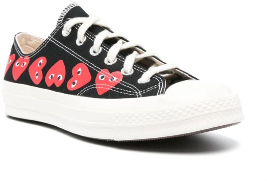 Comme des Garçons Comme Des Garçons Play X Converse Chuck 70 Ox Sneakers Zwart