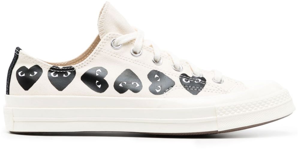 Comme des Garçons Comme Des Garçons Play X Converse Chuck 70 Ox Sneakers Wit