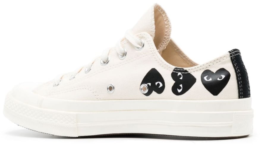Comme des Garçons Comme Des Garçons Play X Converse Chuck 70 Ox Sneakers Wit