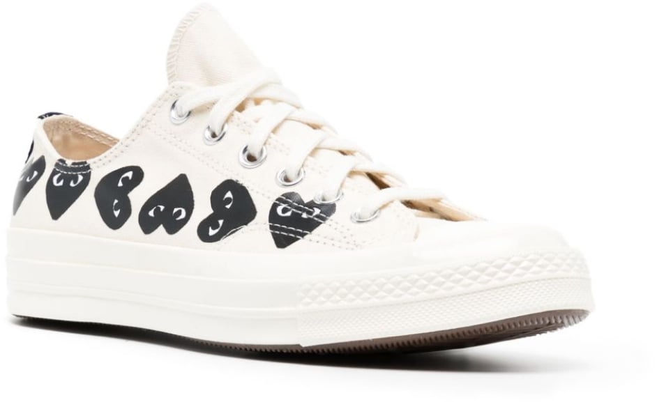 Comme des Garçons Comme Des Garçons Play X Converse Chuck 70 Ox Sneakers Wit
