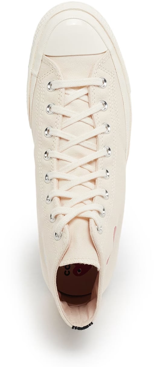 Comme des Garçons Comme Des Garçons Play X Converse Chuck 70 Hi Sneakers Wit