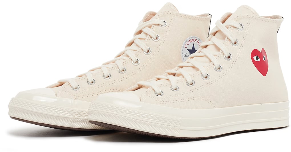 Comme des Garçons Comme Des Garçons Play X Converse Chuck 70 Hi Sneakers Wit