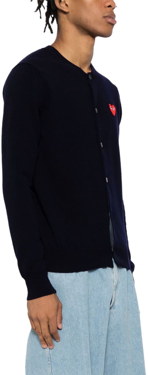 Comme des Garçons Sweaters Blue Blauw