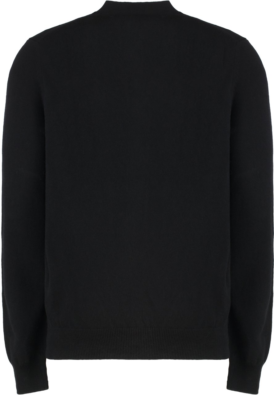Comme des Garçons Wool cardigan Zwart