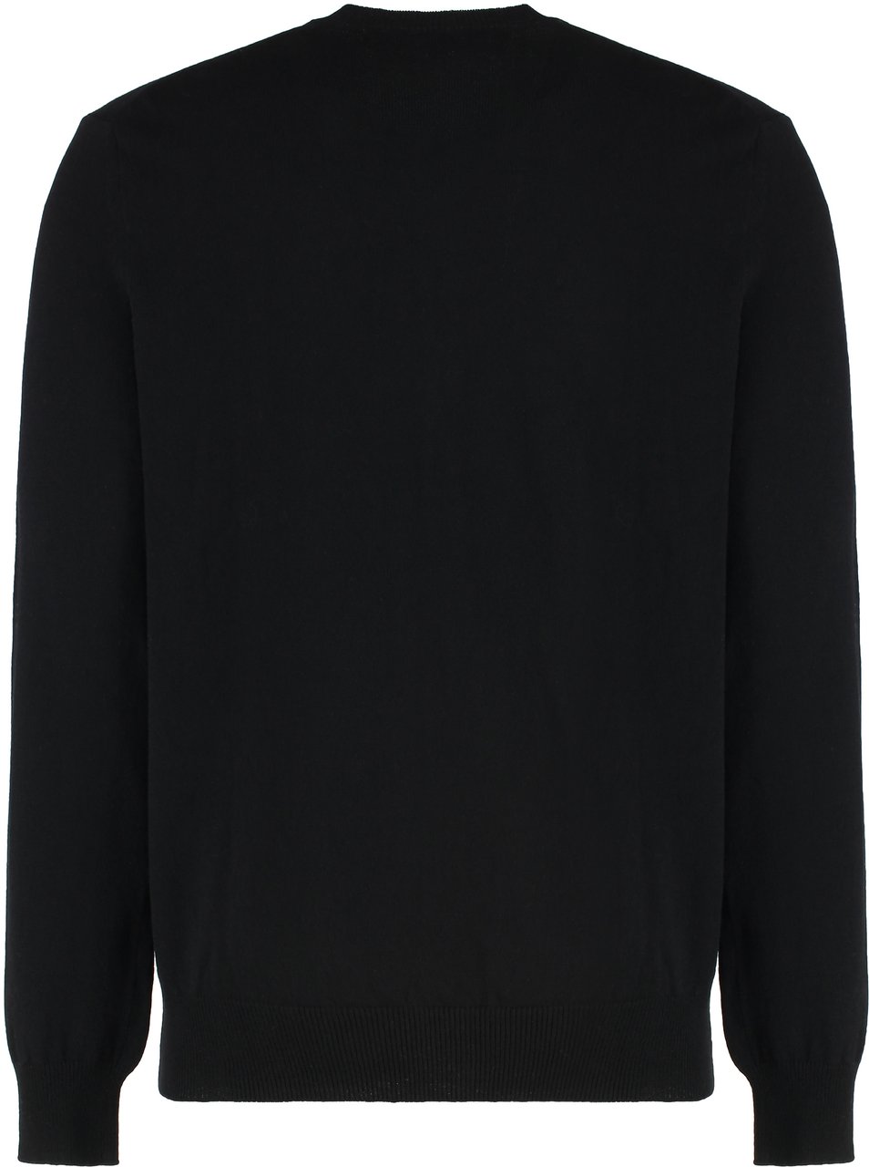 Comme des Garçons Cardigan in wool with logo Zwart