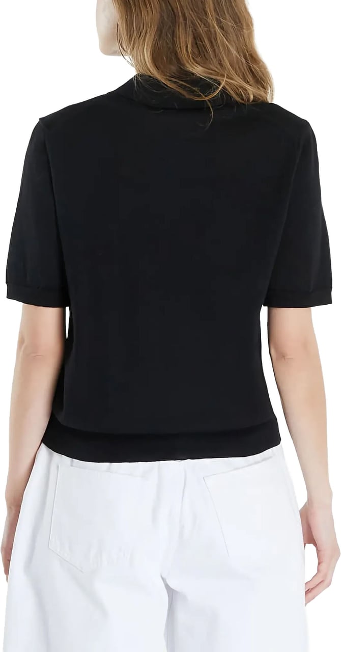 Comme des Garçons Sweater Red Emblem Black Zwart