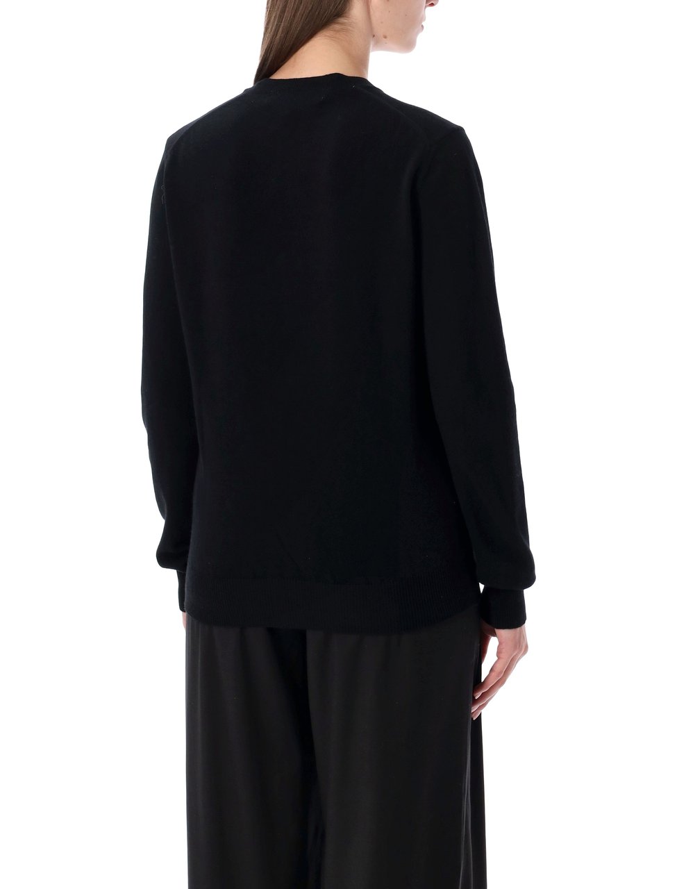 Comme des Garçons Cuore Rosso Round Collar Cardigan Zwart