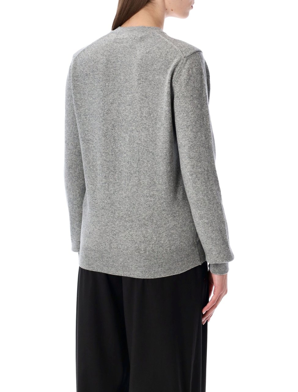 Comme des Garçons Cuore Nero Round Collar Cardigan Grijs