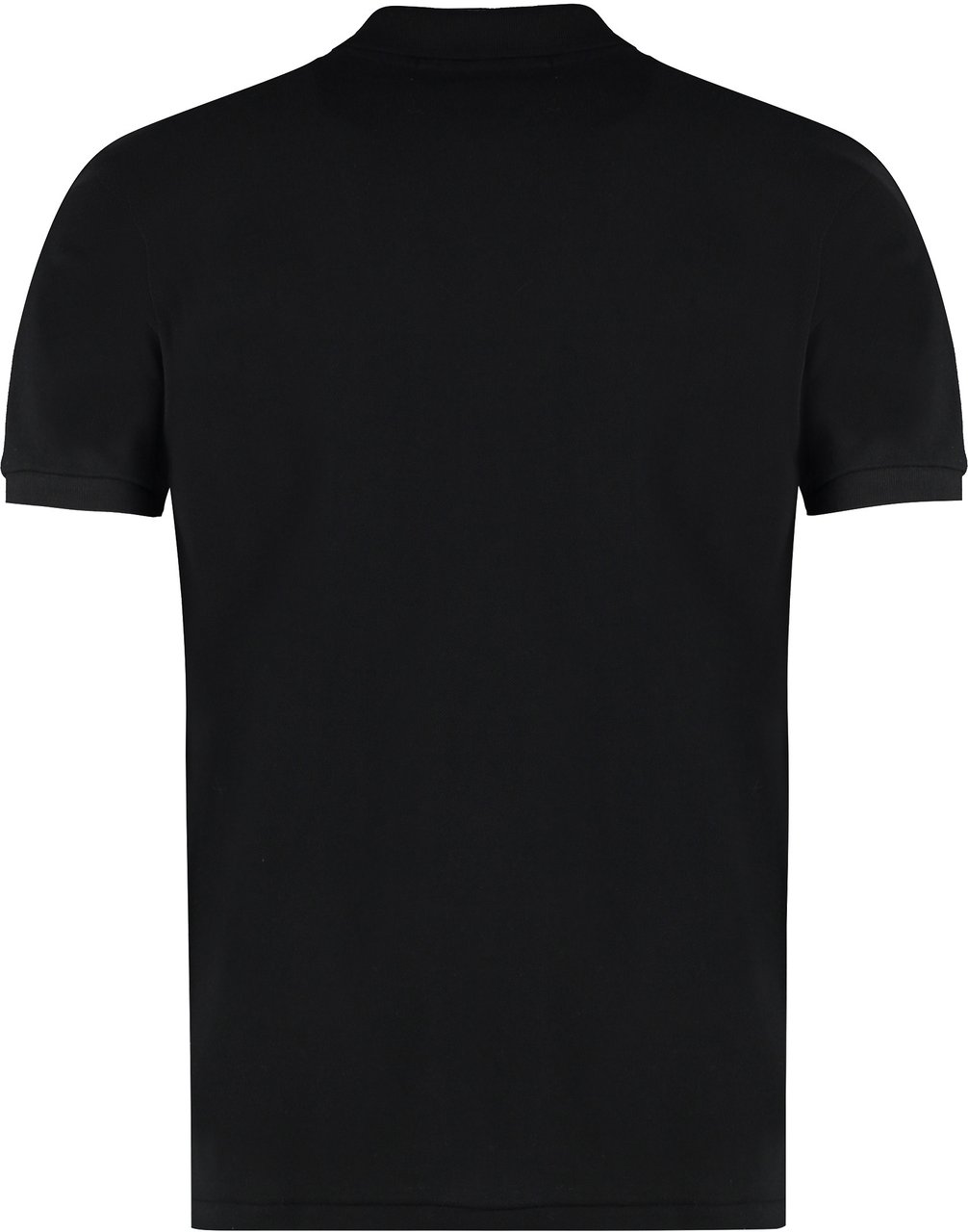 Comme des Garçons Cotton-piqué polo shirt Zwart