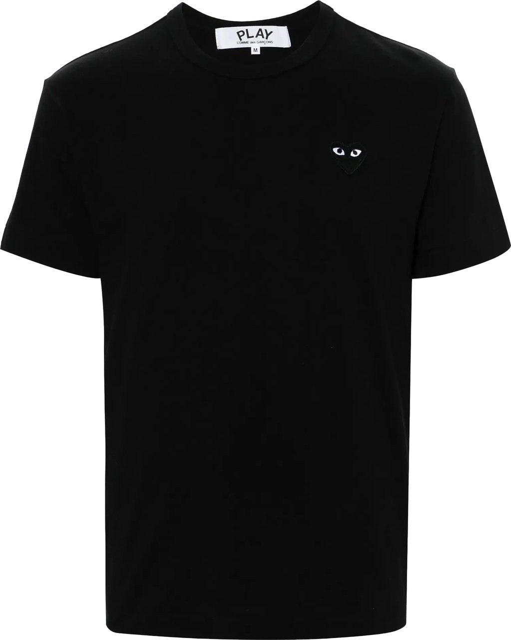 Comme des Garçons T-shirt Black Heart Black Zwart