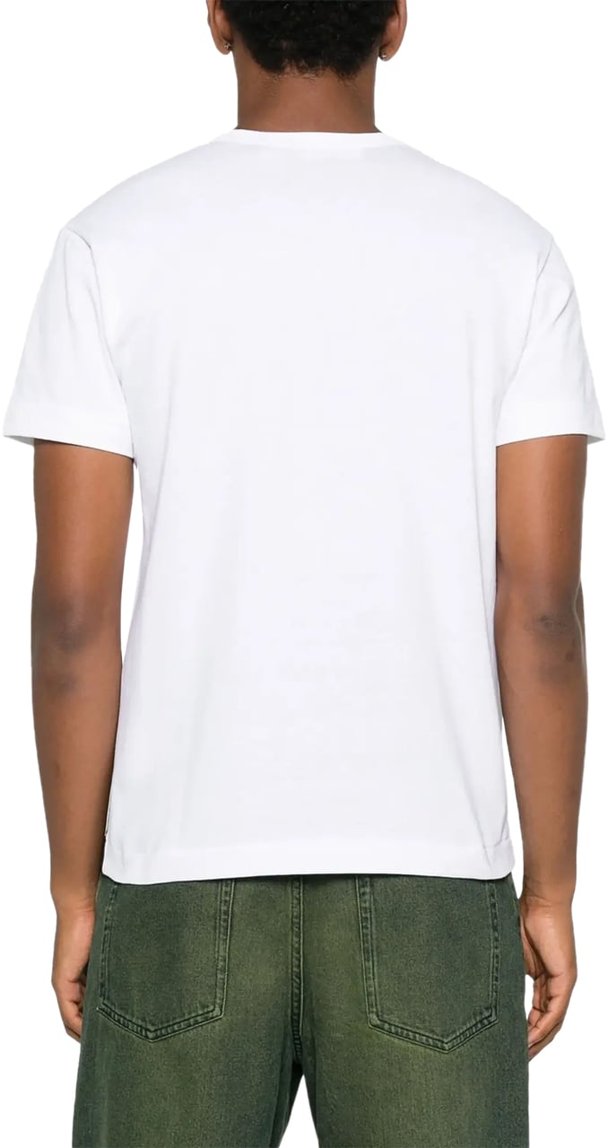 Comme des Garçons Black Heart T-shirt White/black Wit