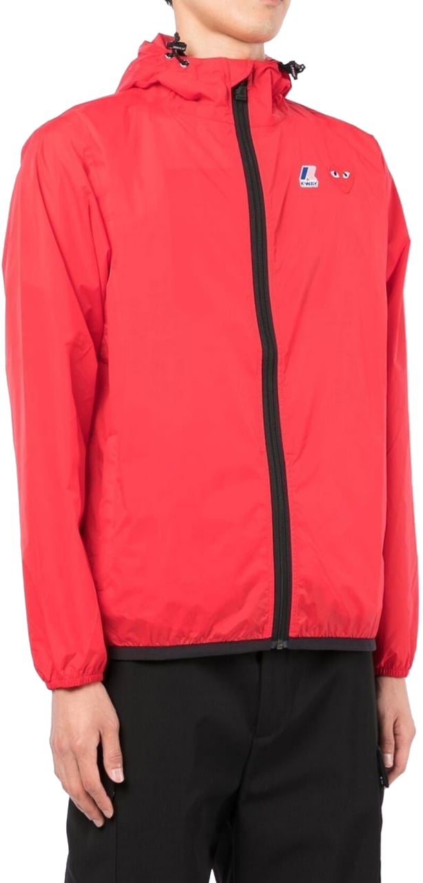 Comme des Garçons Comme Des Garçons Play X K-way Le Vrai 3.0 Claude Jacket Rood