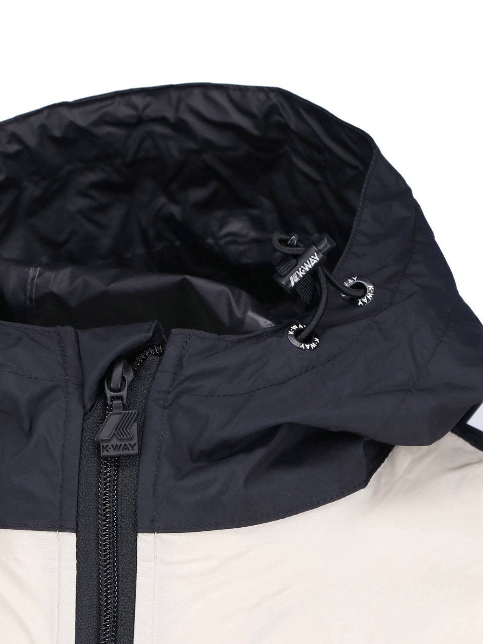 Comme des Garçons Beige/Black Two-Tone Heart Motif Jacket Neutraal