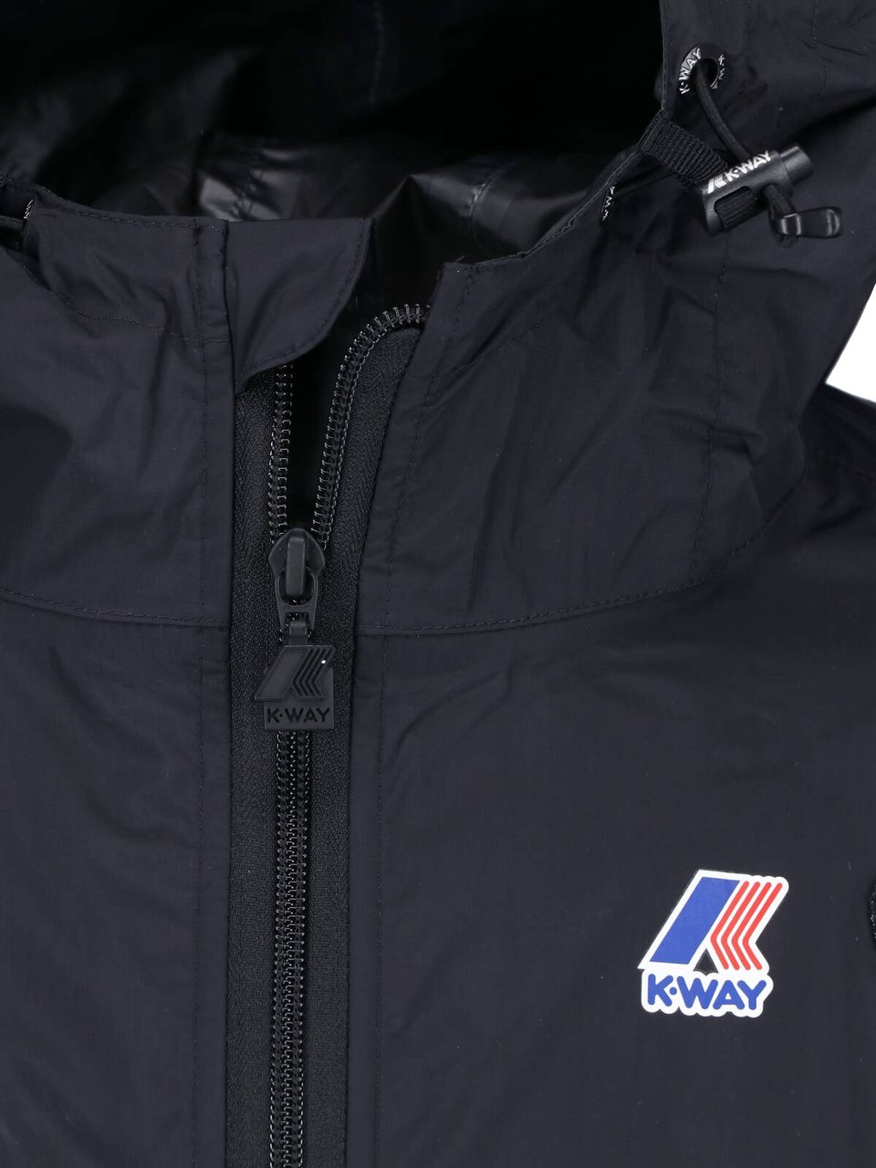 Comme des Garçons Black Minimalist Hooded Zippered Jacket Zwart