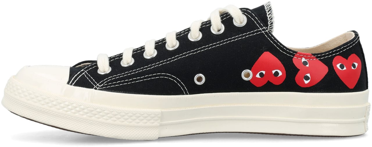 Comme des Garçons Converse Multi Heart Low Top Nero Zwart