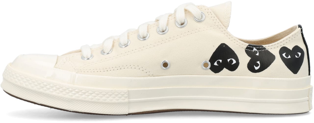 Comme des Garçons Converse Multi Heart Low Top Beige Beige