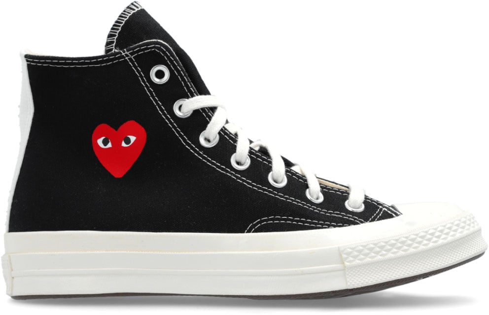 Comme des Garçons Comme Des Garçons Play X Converse Chuck 70 Hi Sneakers Zwart