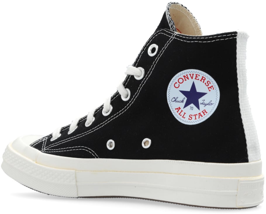 Comme des Garçons Comme Des Garçons Play X Converse Chuck 70 Hi Sneakers Zwart