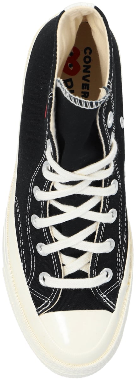 Comme des Garçons Comme Des Garçons Play X Converse Chuck 70 Hi Sneakers Zwart