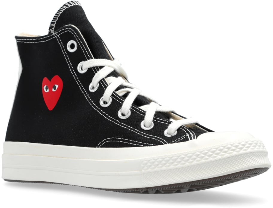 Comme des Garçons Comme Des Garçons Play X Converse Chuck 70 Hi Sneakers Zwart