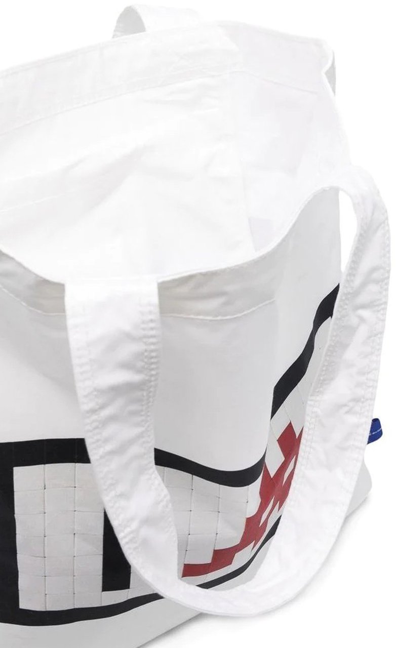 Comme des Garçons Space Invaders Logo Shopping Bag Wit