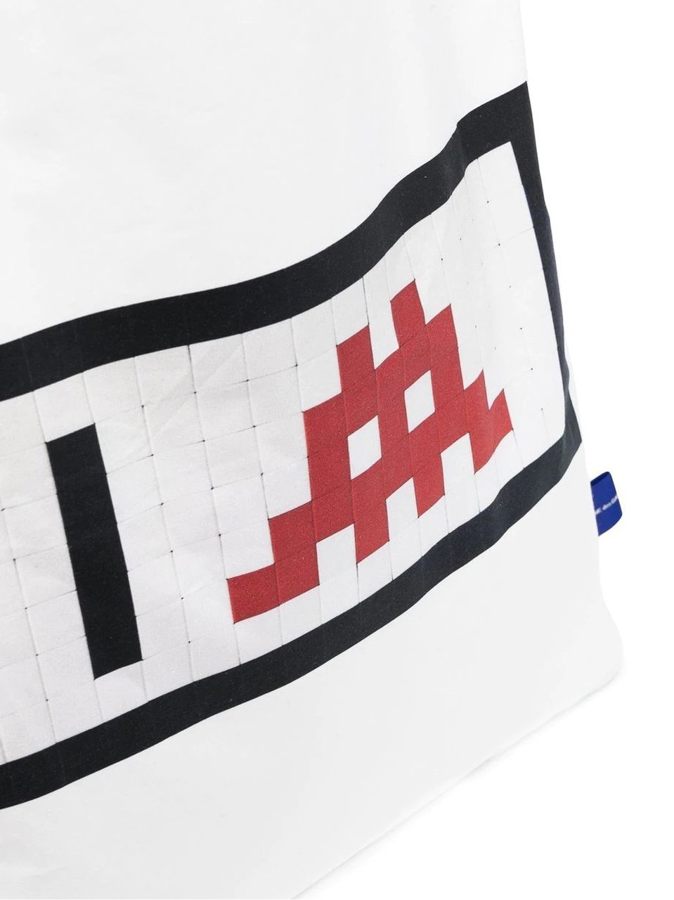 Comme des Garçons Space Invaders Logo Shopping Bag Wit