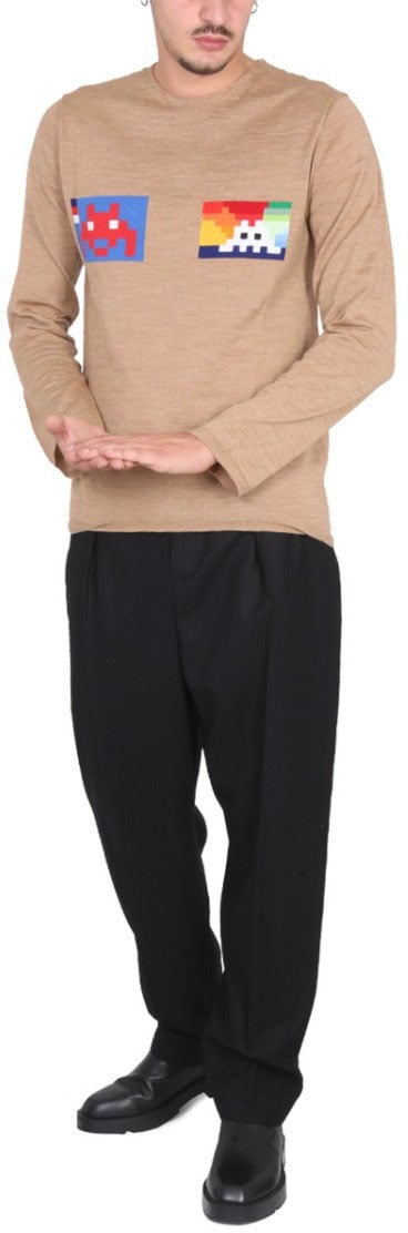 Comme des Garçons Regular Fit Wool Jersey Neutraal