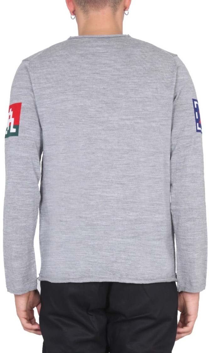Comme des Garçons Light Grey Wool Jersey Wit
