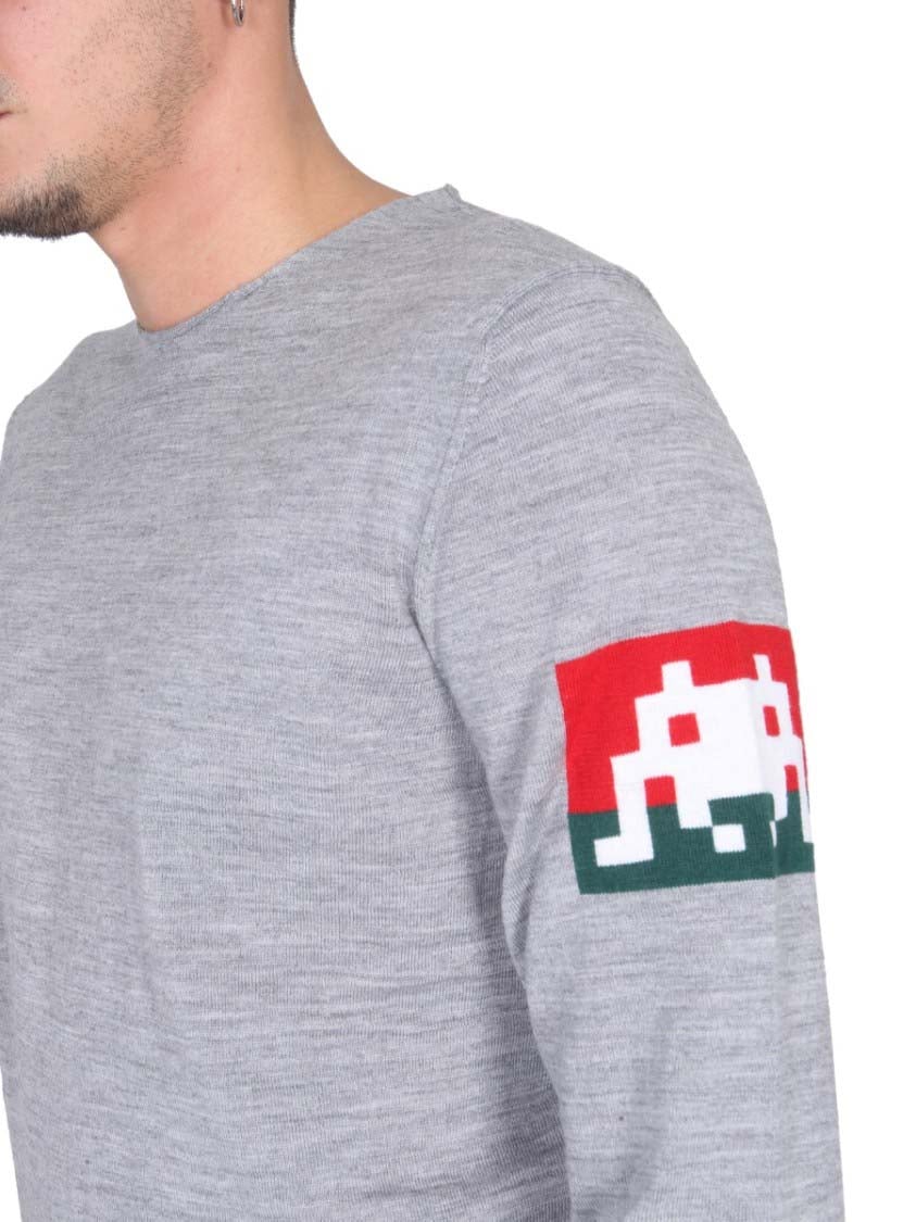 Comme des Garçons Light Grey Wool Jersey Wit