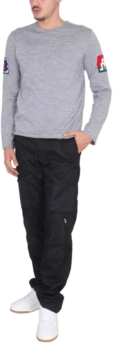 Comme des Garçons Light Grey Wool Jersey Wit