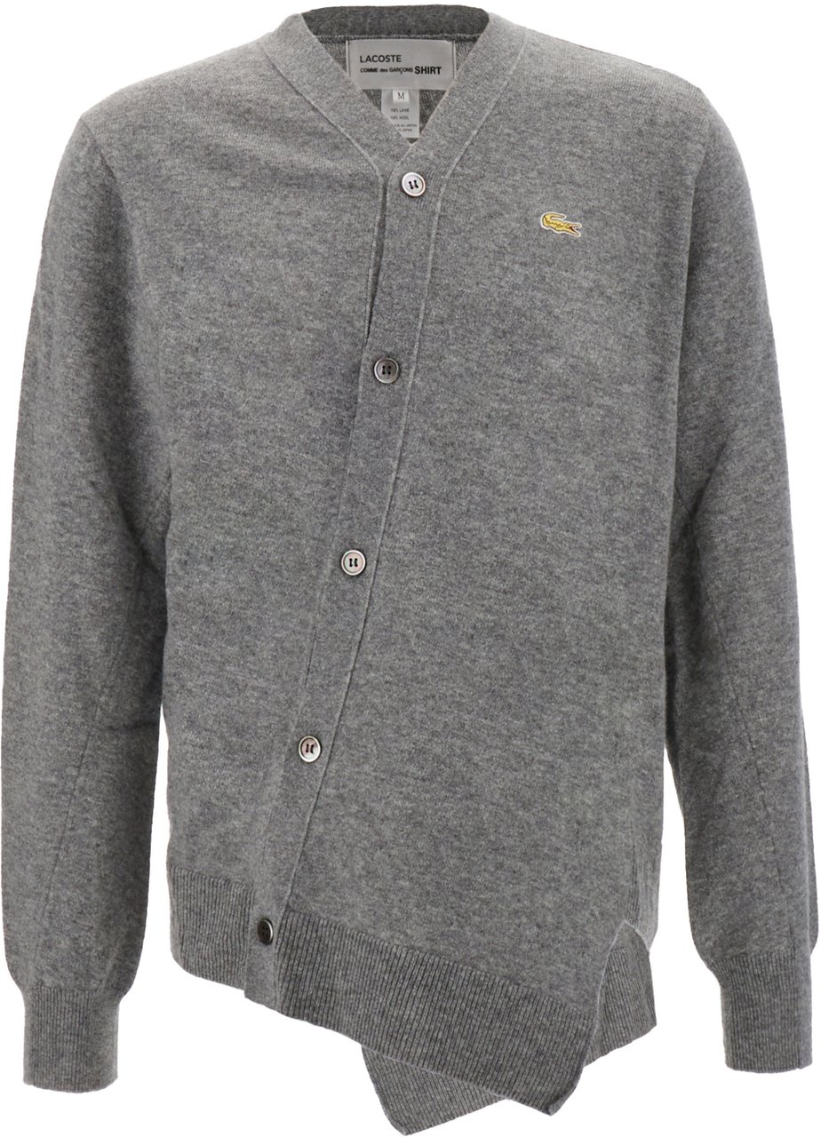 Comme des Garçons Comme des Garcons Melange grey wool cardigan Grijs