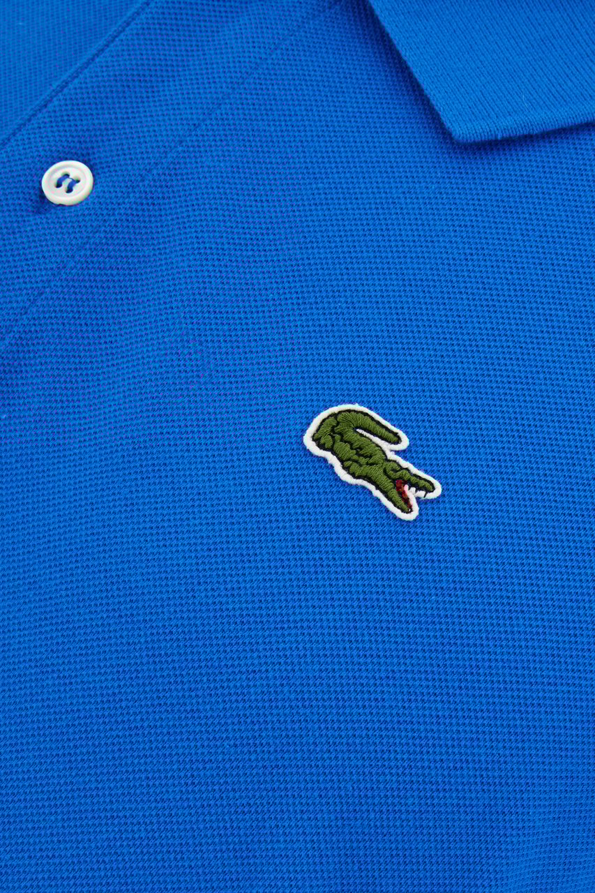 Comme des Garçons Comme des Garcons Blue piquet polo shirt Blauw