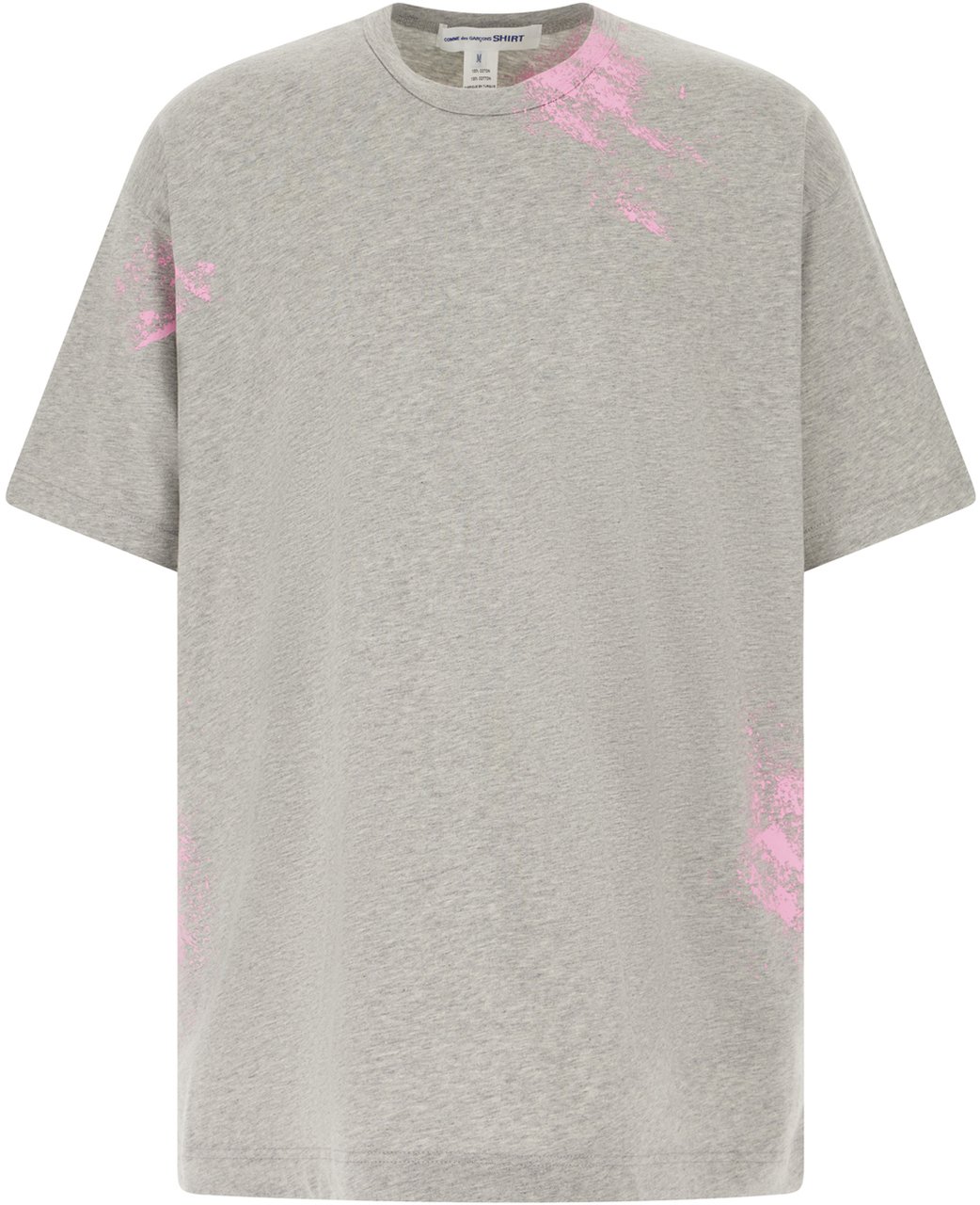 Comme des Garçons Comme des Garcons Melange grey cotton oversize t-shirt Grijs