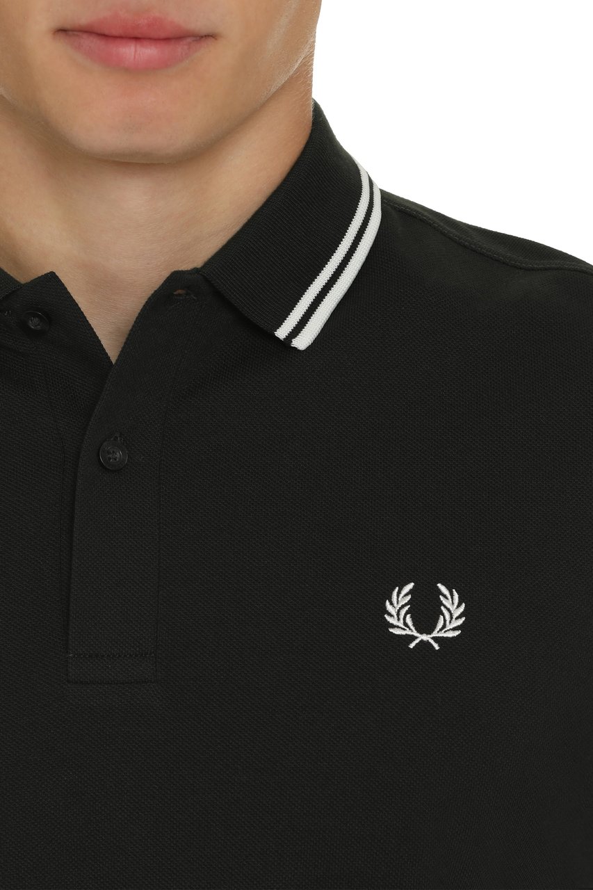 Comme des Garçons Comme Des Garçons Shirt X Fred Perry - Cotton-piqué polo shirt Groen