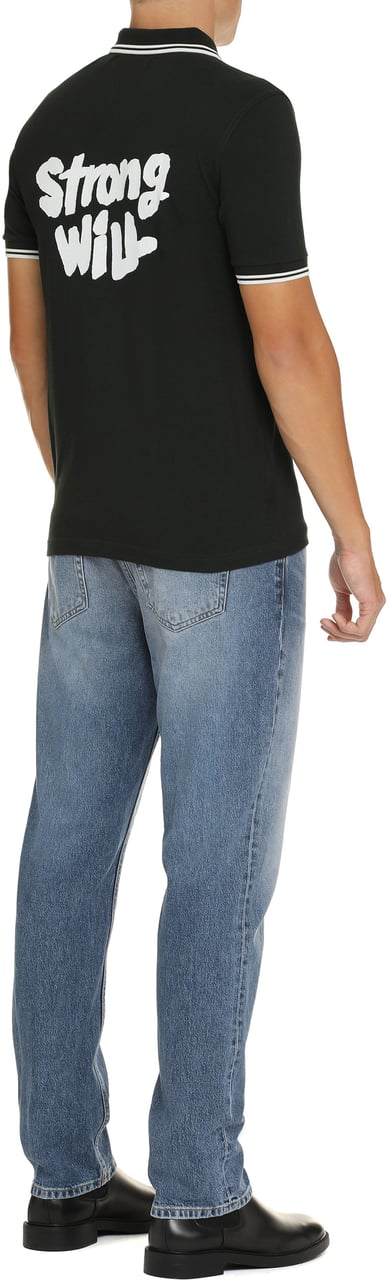 Comme des Garçons Comme Des Garçons Shirt X Fred Perry - Cotton-piqué polo shirt Groen