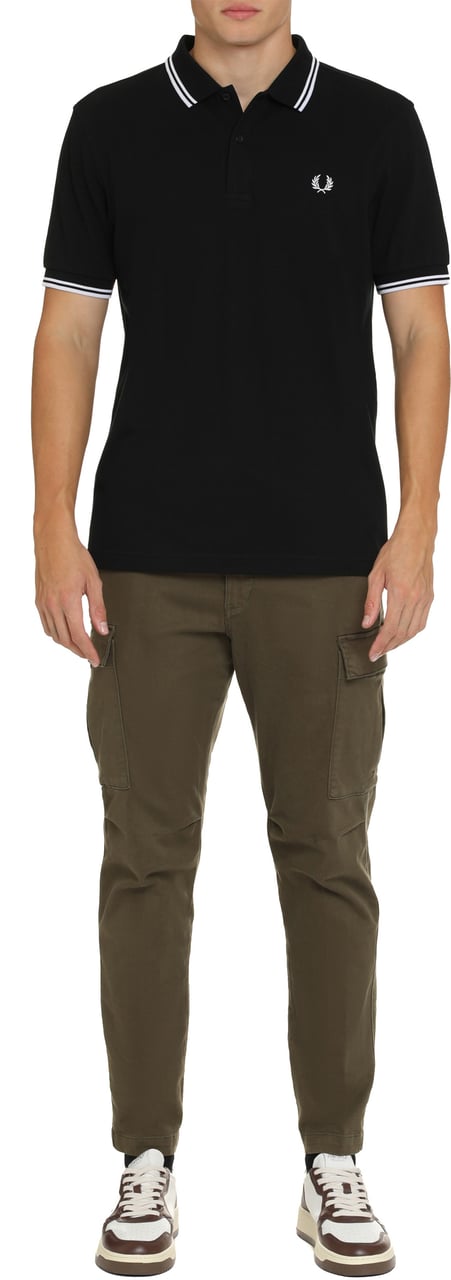 Comme des Garçons Comme Des Garçons Shirt X Fred Perry - Cotton-piqué polo shirt Zwart