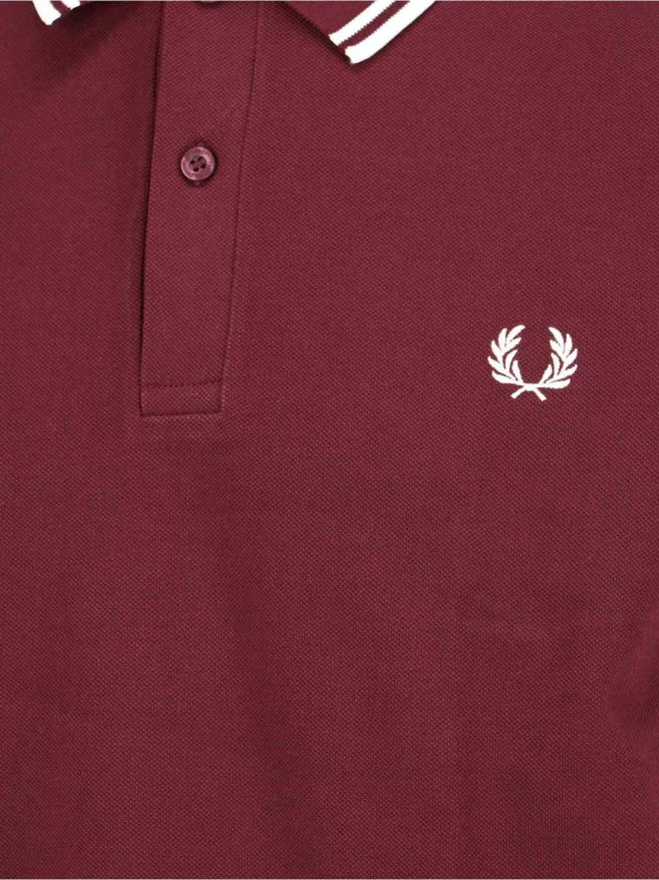 Comme des Garçons Shirt Logo Polo Shirt In Burgundy Cotton Maroon